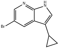 5-溴-3-环丙基-1H-吡咯并[2,3-B]吡啶, 1256818-80-0, 结构式