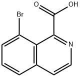1-Isoquinolinecarboxylic acid, 8-bromo- Struktur
