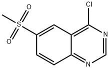 4-Chloro-6-(methylsulfonyl)quinazoline Struktur