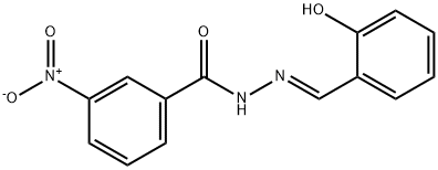 N'-[(E)-(2-hydroxyphenyl)methylidene]-3-nitrobenzohydrazide Struktur