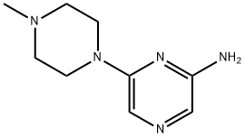 2-Amino-6-(N-methylpiperazin-1-yl)pyrazine Structure