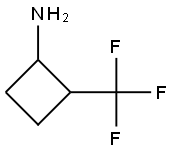 2-(三氟甲基)环丁烷-1-胺, 1258640-19-5, 结构式