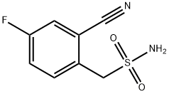 (2-cyano-4-fluorophenyl)methanesulfonamide 结构式