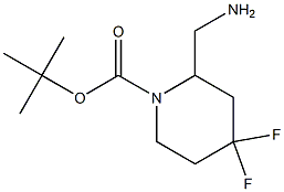 2-(氨基甲基)-4,4-二氟哌啶-1-甲酸叔丁酯,1259011-99-8,结构式