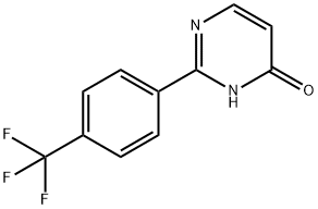 4-Hydroxy-2-(4-trifluoromethylphenyl)pyrimidine Structure