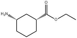Ethyl (1R,3S)-3-aminocyclohexanecarboxylate 化学構造式