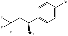 (1S)-1-(4-bromophenyl)-3,3,3-trifluoropropan-1-amine Structure