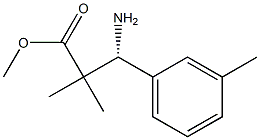 METHYL (3R)-3-AMINO-2,2-DIMETHYL-3-(3-METHYLPHENYL)PROPANOATE Structure