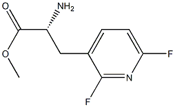 METHYL (2R)-2-AMINO-3-(2,6-DIFLUOROPYRIDIN-3-YL)PROPANOATE Struktur