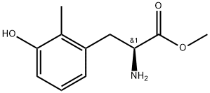 METHYL (2S)-2-AMINO-3-(3-HYDROXY-2-METHYLPHENYL)PROPANOATE 化学構造式