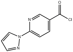 6-(1H-pyrazol-1-yl)nicotinoyl chloride,1260174-57-9,结构式