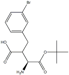 Boc-(S)-2-(3-bromobenzyl)-3-aminopropanoicacid 化学構造式