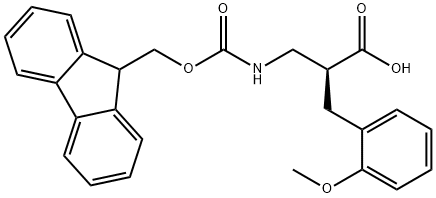 Fmoc-(S)-3-amino-2-(2-methoxybenzyl)propanoicacid 结构式