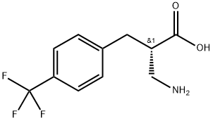 (S)-3-amino-2-(4-(trifluoromethyl)benzyl)propanoicacid Structure