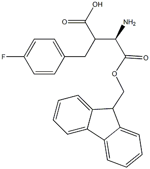 Fmoc-(R)-3-amino-2-(4-fluorobenzyl)propanoicacid Structure