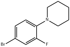 1-(4-bromo-2-fluorophenyl)piperidine Structure