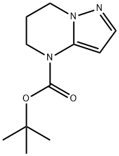 6,7-二氢吡唑并[1,5-A]嘧啶-4(5H)-羧酸叔丁酯 结构式