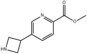 methyl 5-(azetidin-3-yl)pyridine-2-carboxylate Struktur