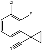 1-(3-Chloro-2-fluorophenyl)cyclopropanecarbonitrile 结构式