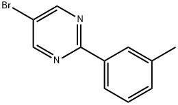 5-Bromo-2-(3-tolyl)pyrimidine,1260770-85-1,结构式
