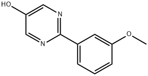 5-Hydroxy-2-(3-methoxyphenyl)pyrimidine 化学構造式