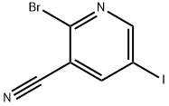 2-Bromo-5-iodonicotinonitrile 化学構造式