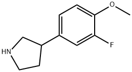 3-(3-fluoro-4-methoxyphenyl)pyrrolidine Structure