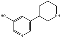 3-Hydroxy-5-(piperidin-3-yl)pyridine Structure