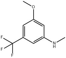 3-Methoxy-N-methyl-5-(trifluoromethyl)aniline,1260854-98-5,结构式