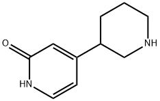 2-Hydroxy-4-(piperidin-3-yl)pyridine Structure