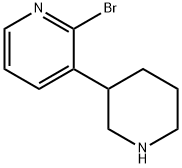 2-BROMO-3-(PIPERIDIN-3-YL)PYRIDINE 化学構造式