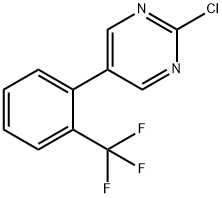 2-CHLORO-5-(2-TRIFLUOROMETHYLPHENYL)PYRIMIDINE Structure