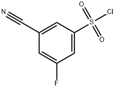 3-cyano-5-fluorobenzene-1-sulfonyl chloride,1261644-49-8,结构式