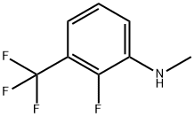 2-fluoro-N-methyl-3-(trifluoromethyl)aniline 化学構造式