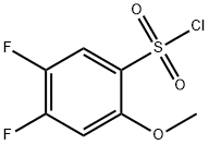 4,5-difluoro-2-methoxybenzene-1-sulfonyl chloride Structure