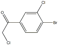 1-(4-bromo-3-chlorophenyl)-2-chloroethan-1-one Structure