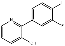 3-Hydroxy-2-(3,4-difluorophenyl)pyridine,1261907-92-9,结构式