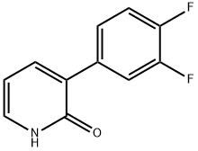 2-Hydroxy-3-(3,4-difluorophenyl)pyridine 结构式