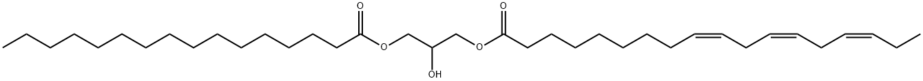 1-Palmitoyl-3-Linolenoyl-rac-glycerol Structure