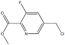 methyl 5-(chloromethyl)-3-fluoropyridine-2-carboxylate,1263058-99-6,结构式