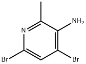3-AMINO-4,6-DIBROMO-2-METHYLPYRIDINE, 126325-49-3, 结构式