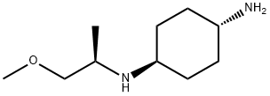 反式-(1R,4R)-N1-((R)-1-甲氧基丙烷-2-基)环己烷-1,4-二胺,1263375-50-3,结构式