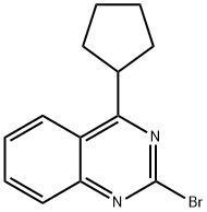 2-Bromo-4-(cyclopentyl)quinazoline Struktur