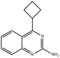 2-Amino-4-(cyclobutyl)quinazoline Struktur