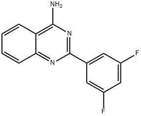 4-Amino-2-(3,5-difluorophenyl)quinazoline 结构式