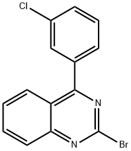 2-Bromo-4-(3-chlorophenyl)quinazoline Struktur