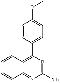 2-Amino-4-(4-methoxyphenyl)quinazoline Structure