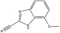 7-甲氧基-1H-苯并[D]咪唑-2-甲腈 结构式