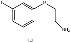 6-FLUORO-2,3-DIHYDRO-1-BENZOFURAN-3-AMINE HYDROCHLORIDE Struktur