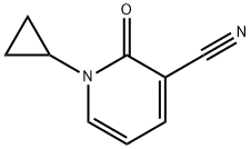 1-cyclopropyl-2-oxo-1,2-dihydropyridine-3-carbonitrile 化学構造式